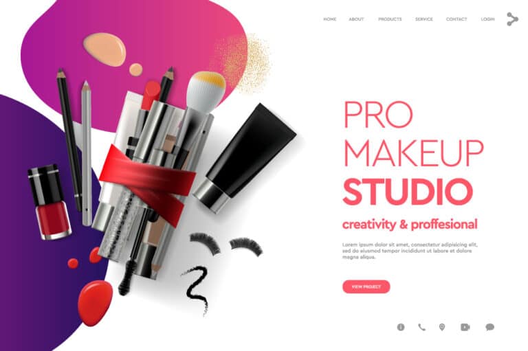 Makeup and Cosmetic Website Templates and Designs