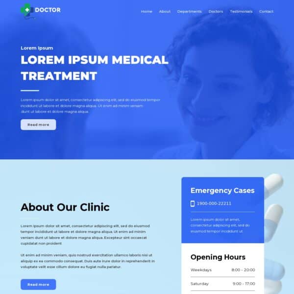 Clinic Website Template