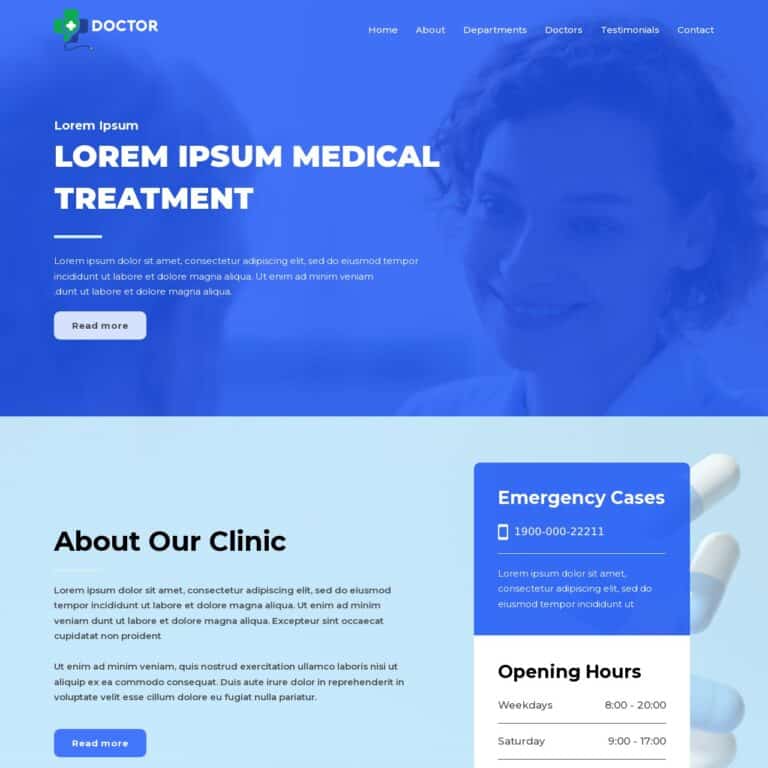 Clinic Website Template