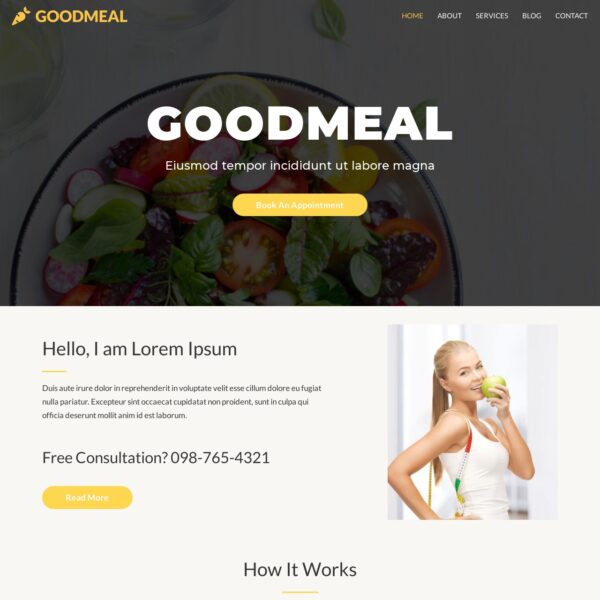 Health Coach Website Template