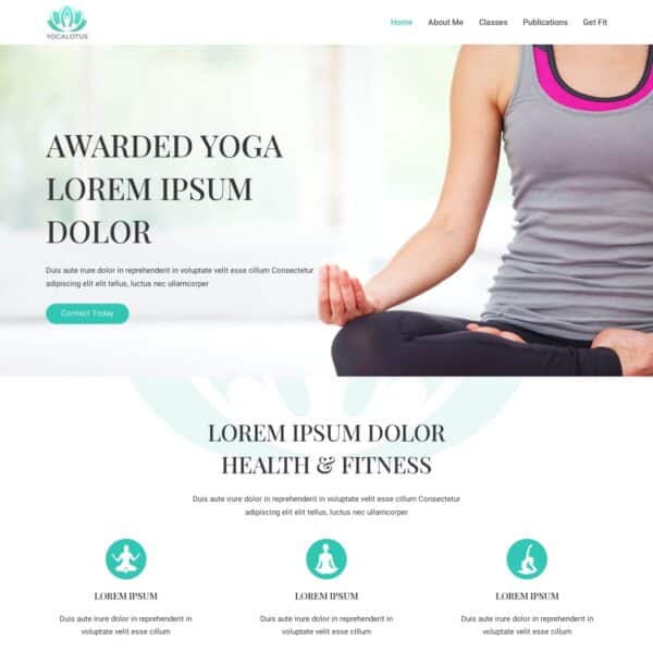 Yoga Website Template