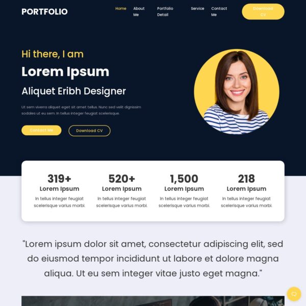 Portfolio Website Template